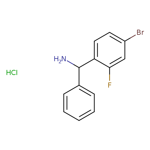 (4-bromo-2-fluorophenyl)(phenyl)methanamine hydrochloride