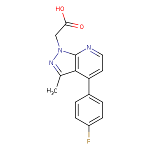 2-(4-(4-Fluorophenyl)-3-methyl-1H-pyrazolo[3,4-b]pyridin-1-yl)acetic acid
