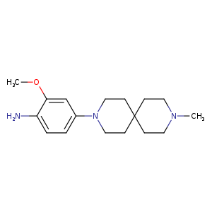 Benzenamine, 2-methoxy-4-(9-methyl-3,9-diazaspiro[5.5]undec-3-yl)-