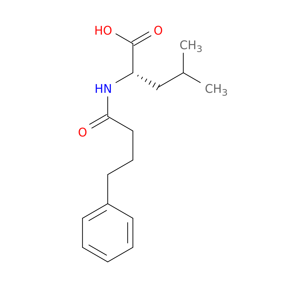 (2S)-4-methyl-2-(4-phenylbutanamido)pentanoic acid