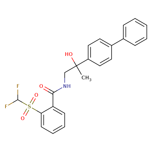 N-(2-{[1,1'-biphenyl]-4-yl}-2-hydroxypropyl)-2-difluoromethanesulfonylbenzamide