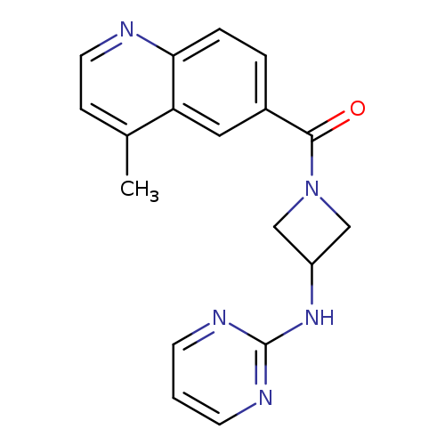 N-[1-(4-methylquinoline-6-carbonyl)azetidin-3-yl]pyrimidin-2-amine
