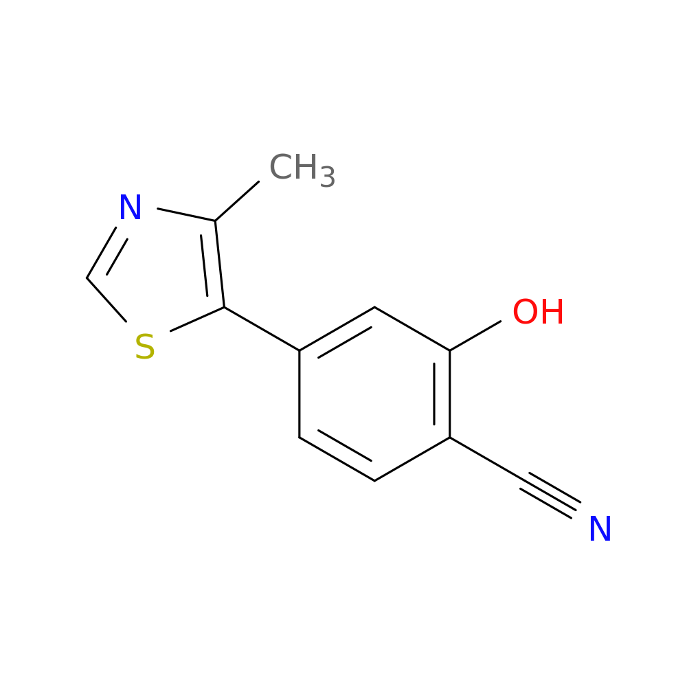 2-Hydroxy-4-(4-methylthiazol-5-yl)benzonitrile
