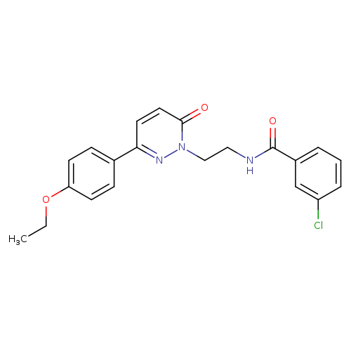 3-chloro-N-{2-[3-(4-ethoxyphenyl)-6-oxo-1,6-dihydropyridazin-1-yl]ethyl}benzamide