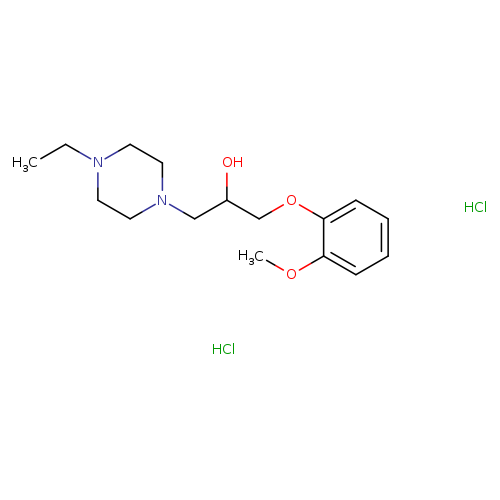 1-(4-ethylpiperazin-1-yl)-3-(2-methoxyphenoxy)propan-2-ol dihydrochloride