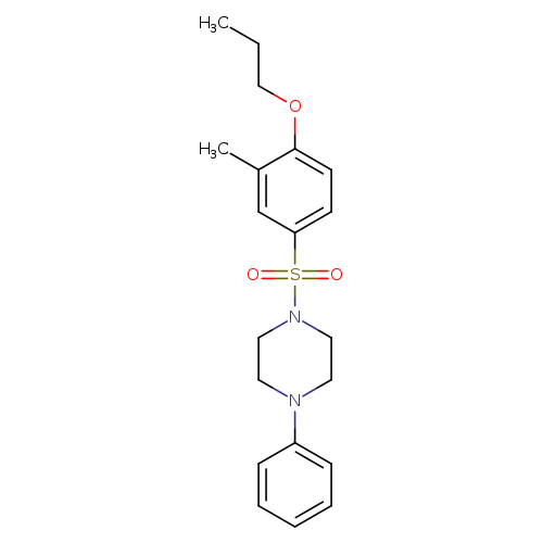 1-(3-methyl-4-propoxybenzenesulfonyl)-4-phenylpiperazine