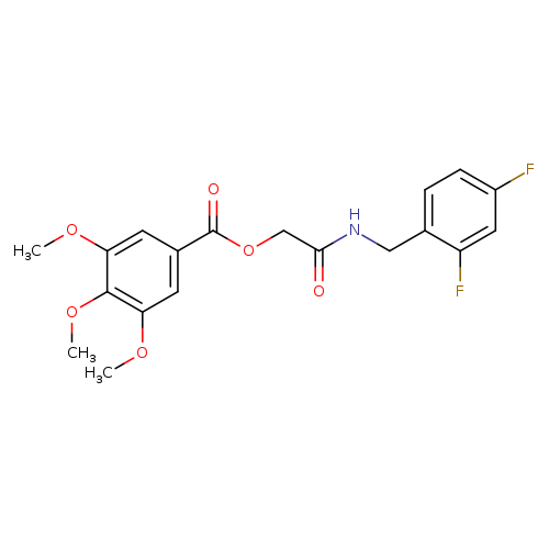 {[(2,4-difluorophenyl)methyl]carbamoyl}methyl 3,4,5-trimethoxybenzoate