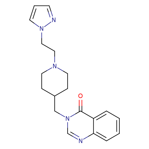 3-({1-[2-(1H-pyrazol-1-yl)ethyl]piperidin-4-yl}methyl)-3,4-dihydroquinazolin-4-one