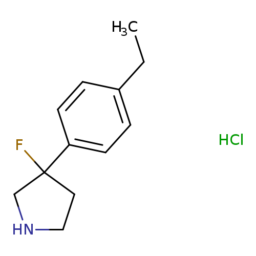 3-(4-ethylphenyl)-3-fluoropyrrolidine hydrochloride