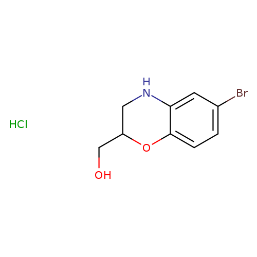 (6-bromo-3,4-dihydro-2H-1,4-benzoxazin-2-yl)methanol hydrochloride