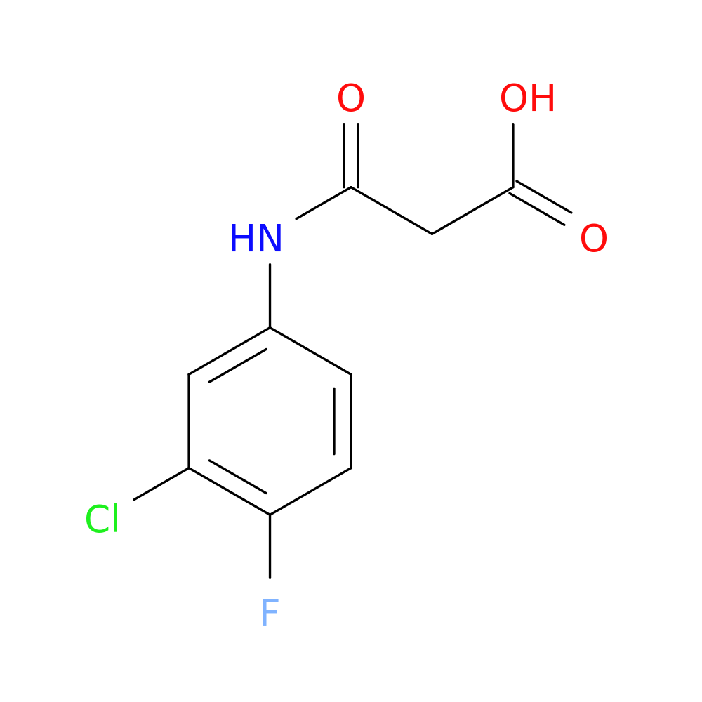 3-[(3-CHLORO-4-FLUOROPHENYL)AMINO]-3-OXOPROPANOIC ACID
