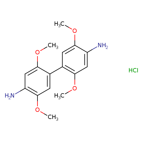 2,2',5,5'-Tetramethoxy-[1,1'-biphenyl]-4,4'-diamine hydrochloride