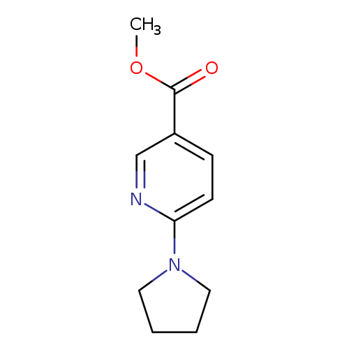 3-Pyridinecarboxylic acid, 6-(1-pyrrolidinyl)-, methyl ester