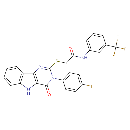 2-{[3-(4-fluorophenyl)-4-oxo-3H,4H,5H-pyrimido[5,4-b]indol-2-yl]sulfanyl}-N-[3-(trifluoromethyl)phenyl]acetamide