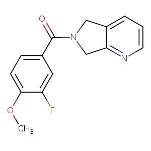 6-(3-fluoro-4-methoxybenzoyl)-5H,6H,7H-pyrrolo[3,4-b]pyridine