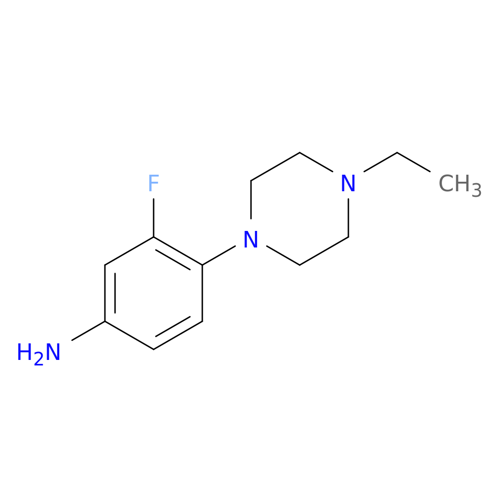 4-(4-Ethyl-1-piperazinyl)-3-fluorobenzenamine