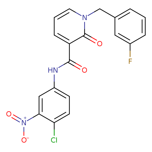 N-(4-chloro-3-nitrophenyl)-1-[(3-fluorophenyl)methyl]-2-oxo-1,2-dihydropyridine-3-carboxamide