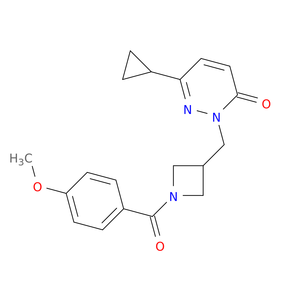6-cyclopropyl-2-{[1-(4-methoxybenzoyl)azetidin-3-yl]methyl}-2,3-dihydropyridazin-3-one
