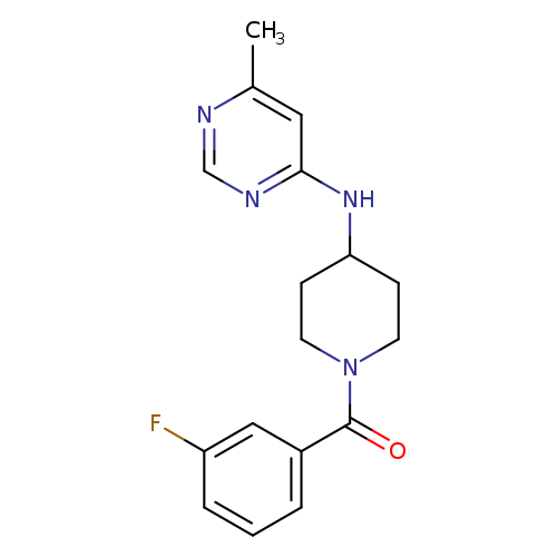 N-[1-(3-fluorobenzoyl)piperidin-4-yl]-6-methylpyrimidin-4-amine