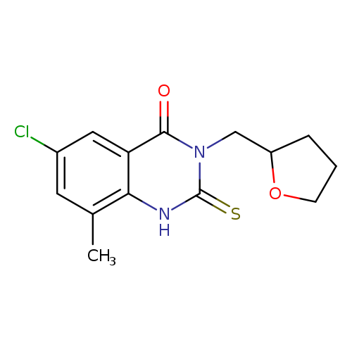 6-chloro-8-methyl-3-[(oxolan-2-yl)methyl]-2-sulfanylidene-1,2,3,4-tetrahydroquinazolin-4-one