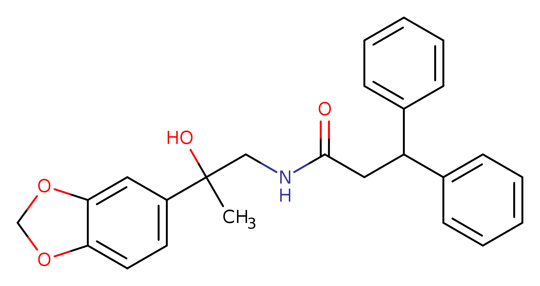 N-[2-(2H-1,3-benzodioxol-5-yl)-2-hydroxypropyl]-3,3-diphenylpropanamide