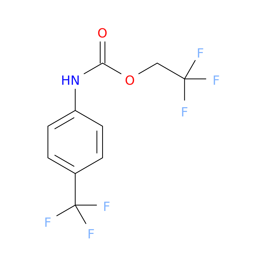 2,2,2-trifluoroethyl N-[4-(trifluoromethyl)phenyl]carbamate