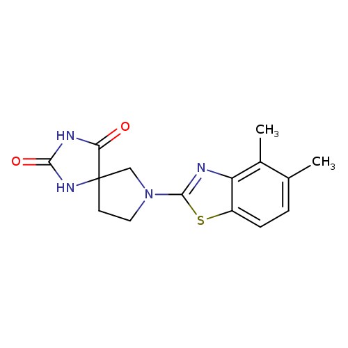7-(4,5-dimethyl-1,3-benzothiazol-2-yl)-1,3,7-triazaspiro[4.4]nonane-2,4-dione
