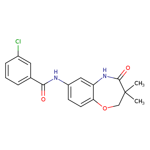 3-chloro-N-(3,3-dimethyl-4-oxo-2,3,4,5-tetrahydro-1,5-benzoxazepin-7-yl)benzamide