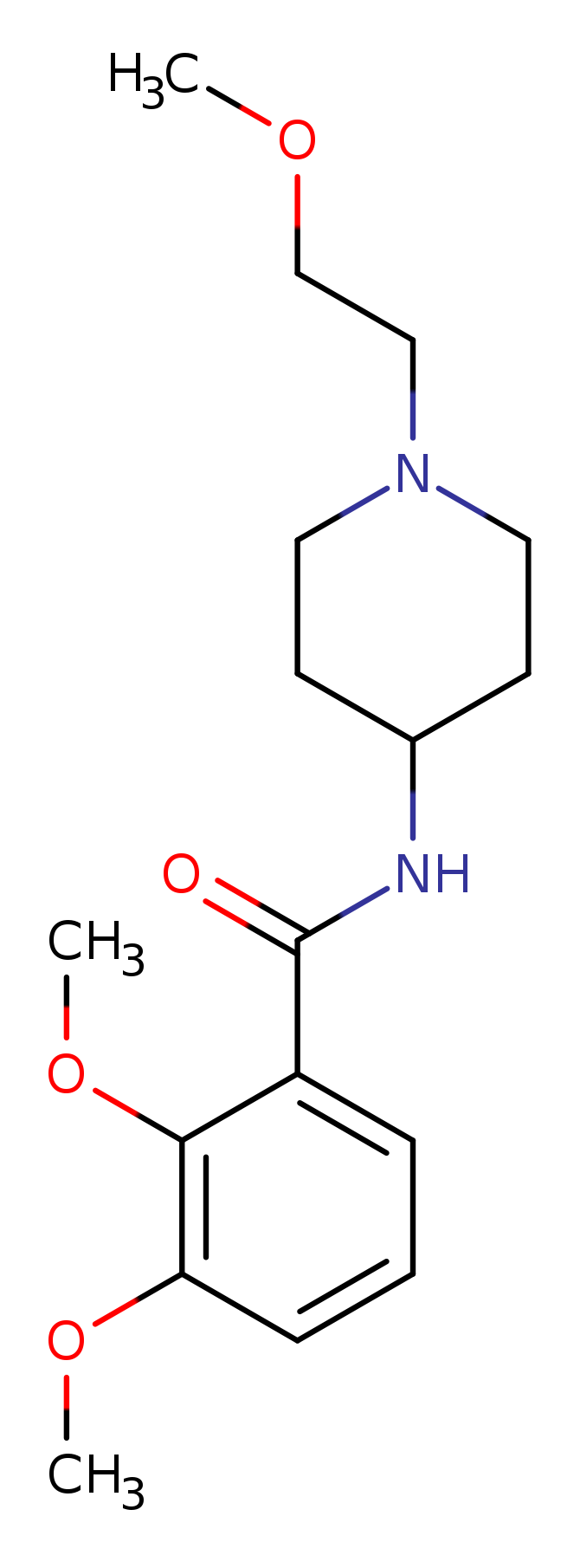 2,3-dimethoxy-N-[1-(2-methoxyethyl)piperidin-4-yl]benzamide
