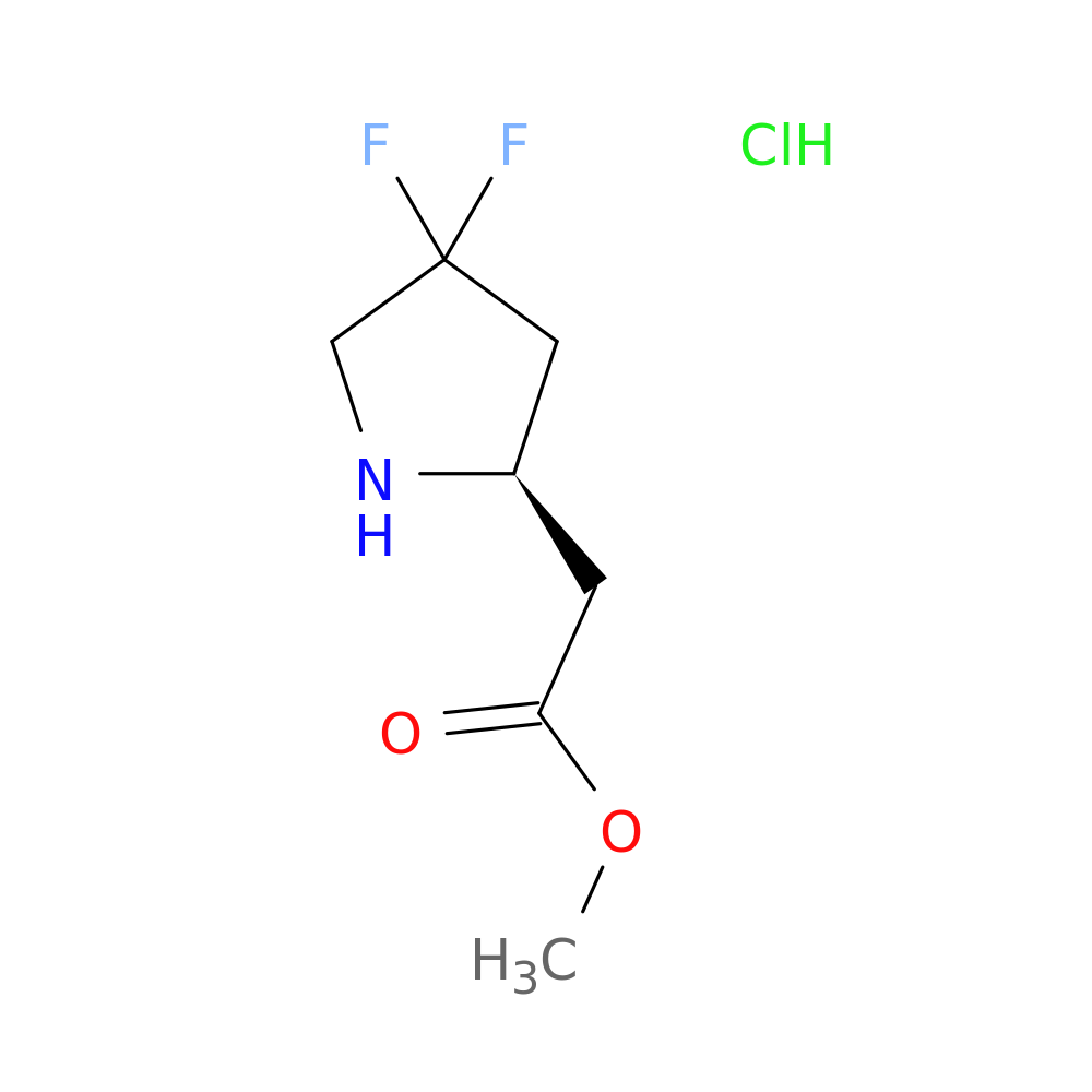 methyl 2-[(2R)-4,4-difluoropyrrolidin-2-yl]acetate hydrochloride