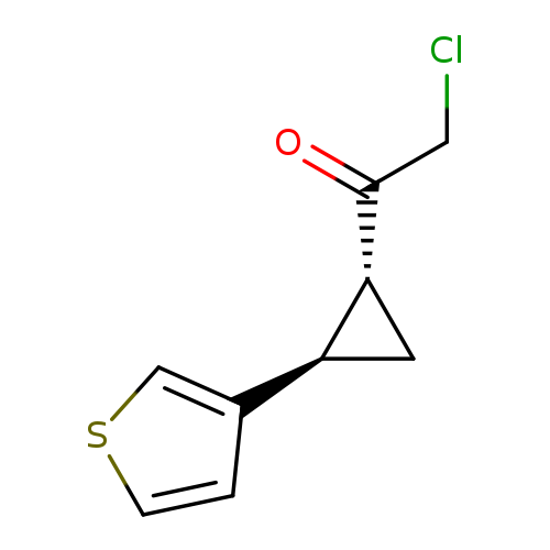 rac-2-chloro-1-[(1R,2R)-2-(thiophen-3-yl)cyclopropyl]ethan-1-one,trans