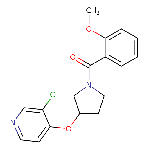 3-chloro-4-{[1-(2-methoxybenzoyl)pyrrolidin-3-yl]oxy}pyridine