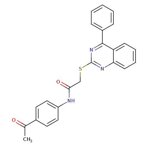 N-(4-acetylphenyl)-2-[(4-phenylquinazolin-2-yl)sulfanyl]acetamide