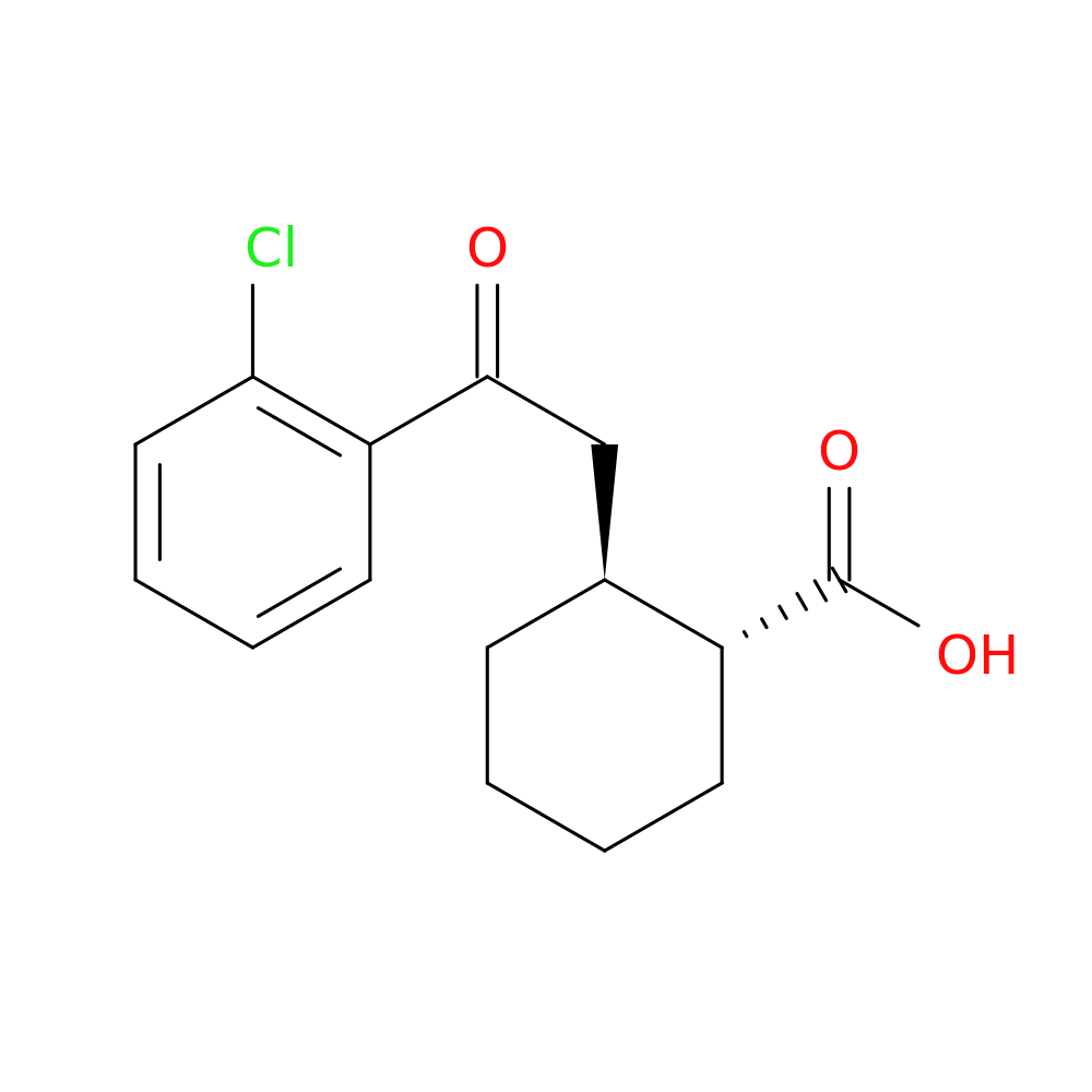 trans-2-[2-(2-Chlorophenyl)-2-oxoethyl]cyclohexane-1-carboxylic acid