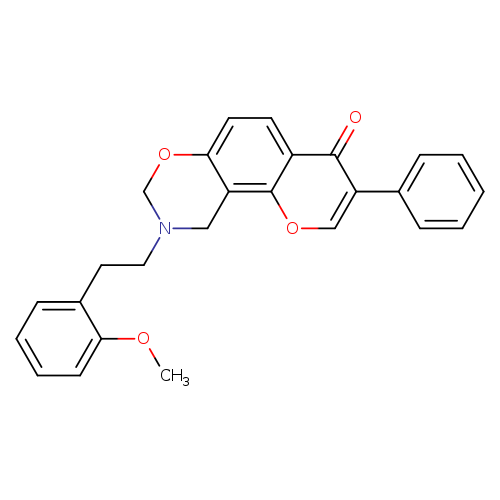 9-[2-(2-methoxyphenyl)ethyl]-3-phenyl-4H,8H,9H,10H-chromeno[8,7-e][1,3]oxazin-4-one