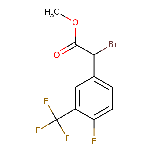 methyl2-bromo-2-[4-fluoro-3-(trifluoromethyl)phenyl]acetate