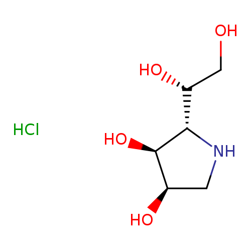 3,4-Pyrrolidinediol, 2-[(1S)-1,2-dihydroxyethyl]-, hydrochloride (1:1), (2R,3S,4R)-