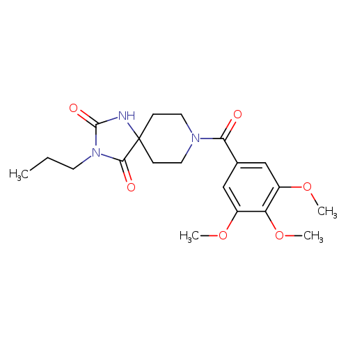 3-propyl-8-(3,4,5-trimethoxybenzoyl)-1,3,8-triazaspiro[4.5]decane-2,4-dione