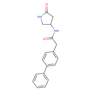 2-{[1,1'-biphenyl]-4-yl}-N-(5-oxopyrrolidin-3-yl)acetamide