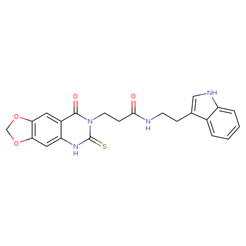 N-[2-(1H-indol-3-yl)ethyl]-3-{8-oxo-6-sulfanylidene-2H,5H,6H,7H,8H-[1,3]dioxolo[4,5-g]quinazolin-7-yl}propanamide