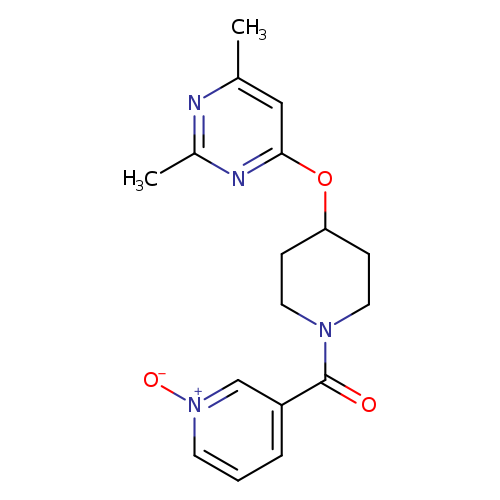 3-{4-[(2,6-dimethylpyrimidin-4-yl)oxy]piperidine-1-carbonyl}pyridin-1-ium-1-olate
