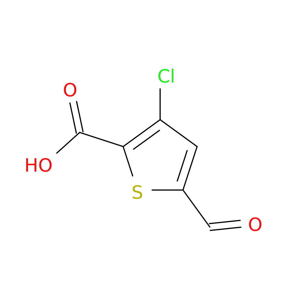 3-chloro-5-formylthiophene-2-carboxylic acid