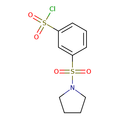 3-(pyrrolidine-1-sulfonyl)benzene-1-sulfonyl chloride