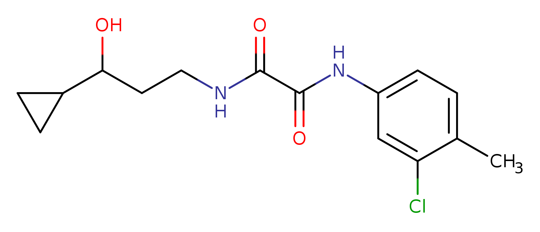 N'-(3-chloro-4-methylphenyl)-N-(3-cyclopropyl-3-hydroxypropyl)ethanediamide