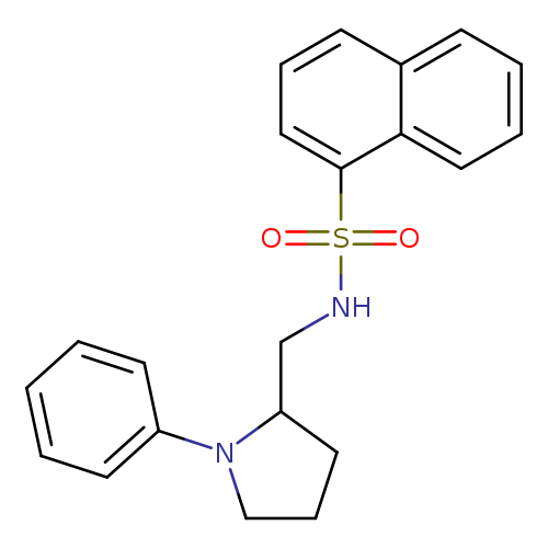 N-[(1-phenylpyrrolidin-2-yl)methyl]naphthalene-1-sulfonamide