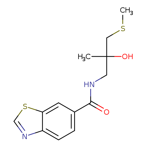 N-[2-hydroxy-2-methyl-3-(methylsulfanyl)propyl]-1,3-benzothiazole-6-carboxamide