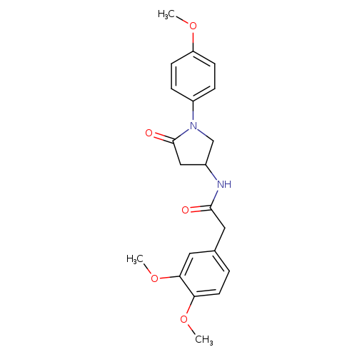 2-(3,4-dimethoxyphenyl)-N-[1-(4-methoxyphenyl)-5-oxopyrrolidin-3-yl]acetamide