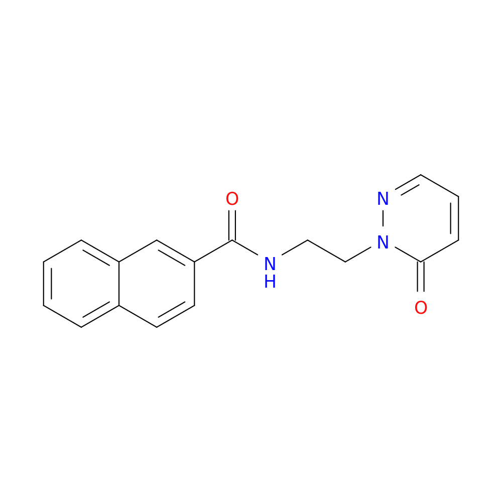 N-[2-(6-oxo-1,6-dihydropyridazin-1-yl)ethyl]naphthalene-2-carboxamide