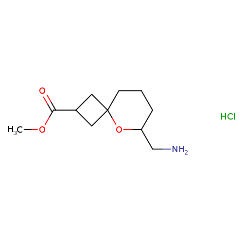 methyl6-(aminomethyl)-5-oxaspiro[3.5]nonane-2-carboxylatehydrochloride,Mixtureofdiastereomers