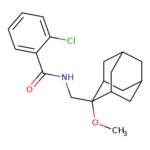 2-chloro-N-[(2-methoxyadamantan-2-yl)methyl]benzamide